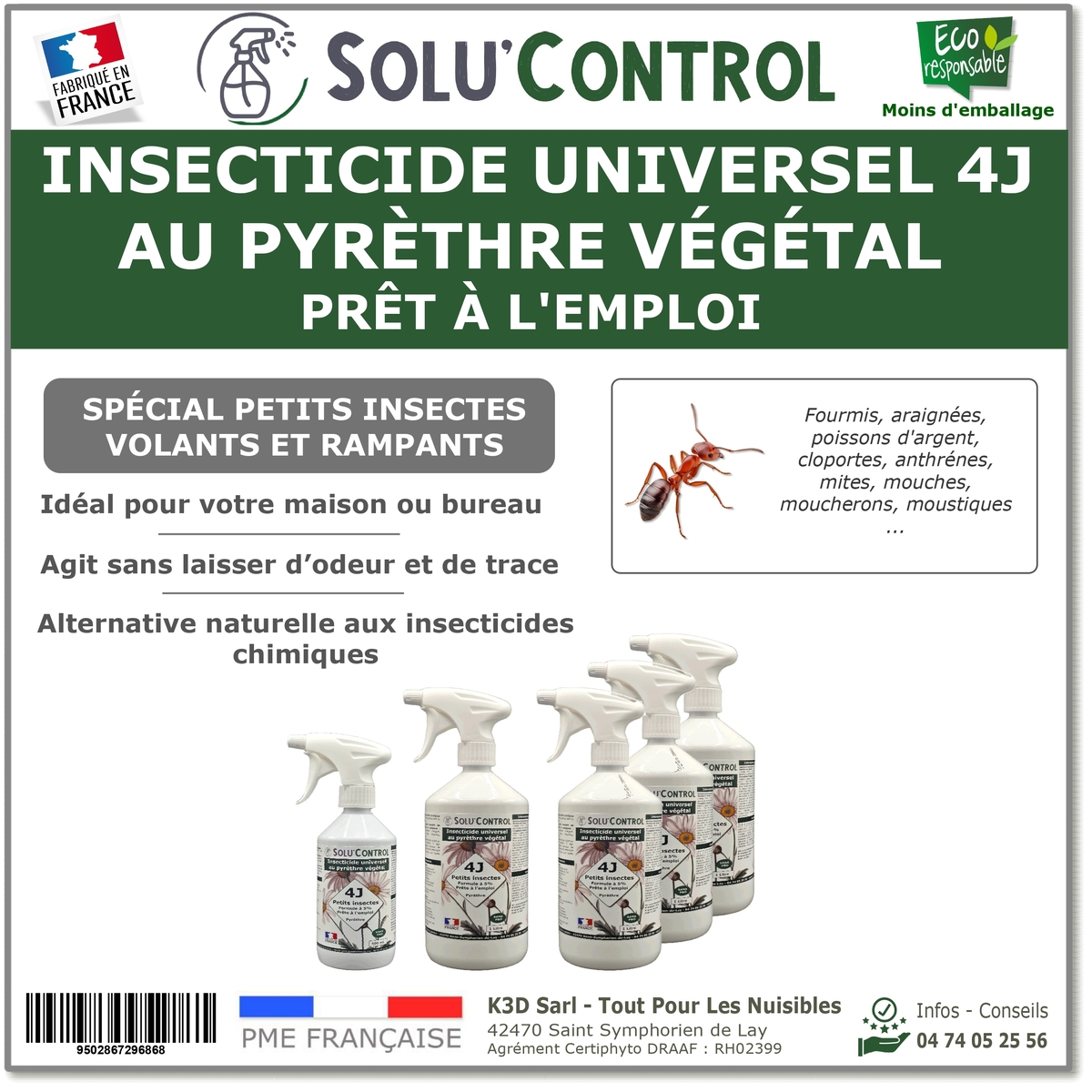 Insecticide Végétal 4J Prêt à l